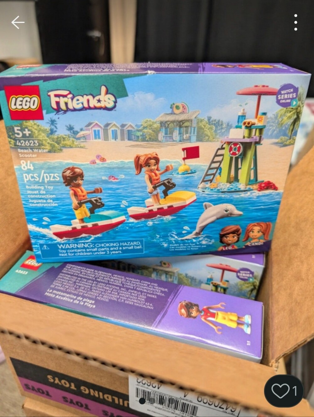 Lego Friends Beach Water Scooter Set - Blue, Red, Yellow